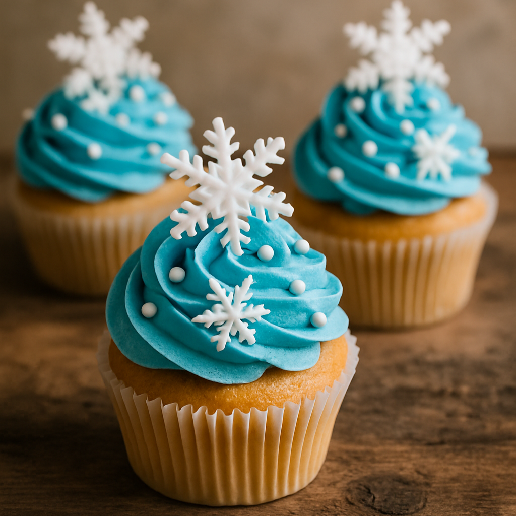 blaue Cupcakes
