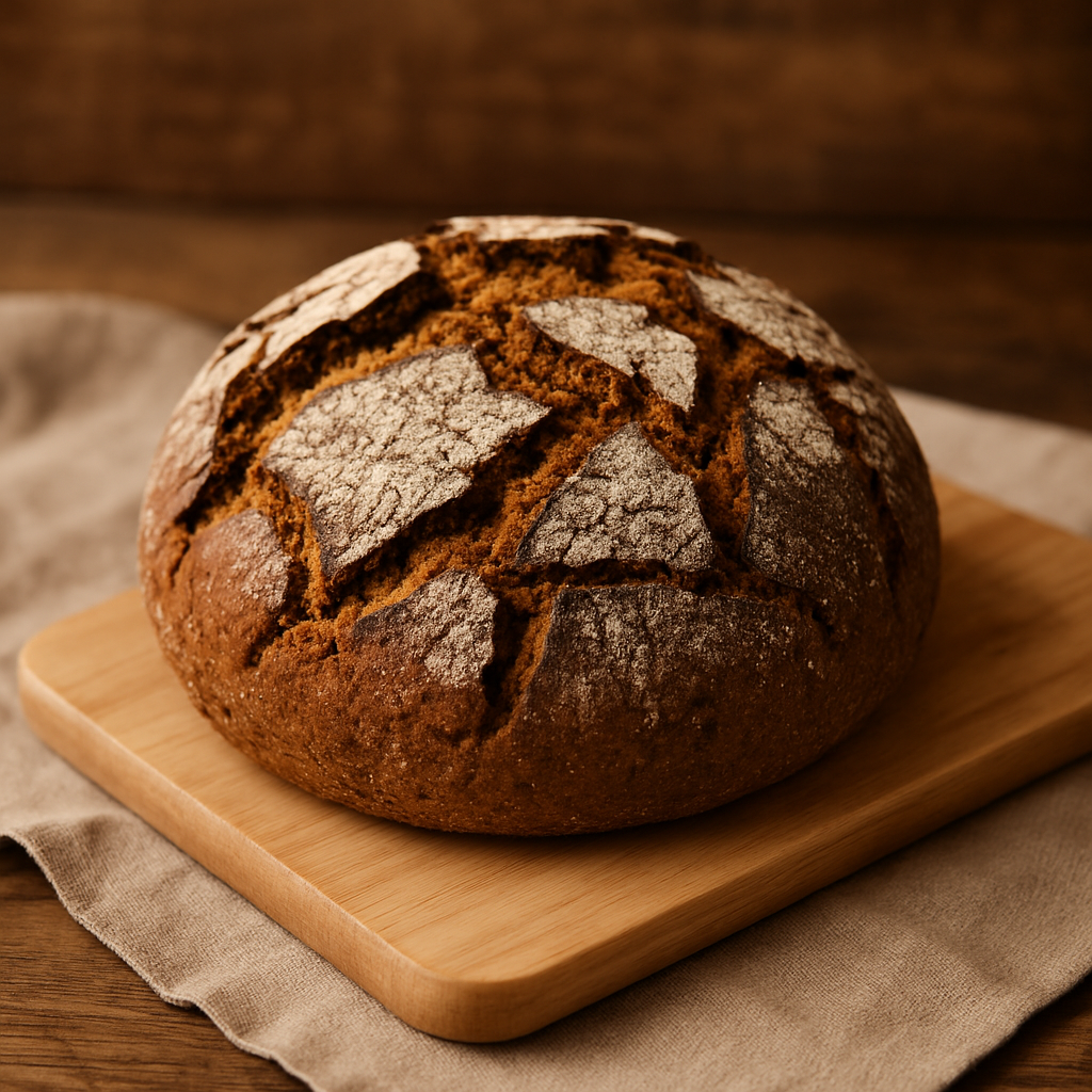 Rustikales Roggen Brot